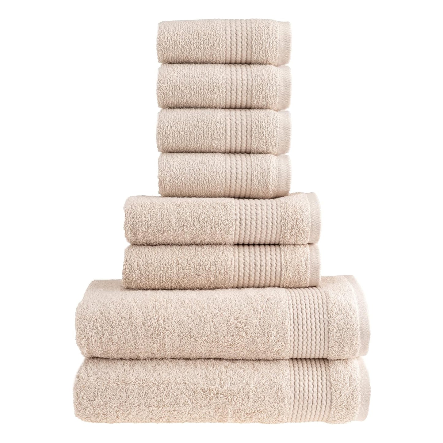 HALLEY Turkish Cotton Towels Super Soft Highly Absorbent 100% Cotton Towels for Bathroom and Kitchen (Bath/Hand/Washcloth)