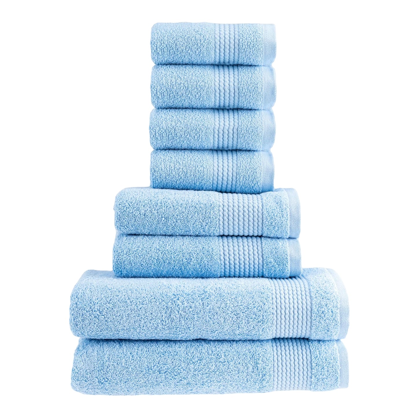HALLEY Turkish Cotton Towels Super Soft Highly Absorbent 100% Cotton Towels for Bathroom and Kitchen (Bath/Hand/Washcloth)