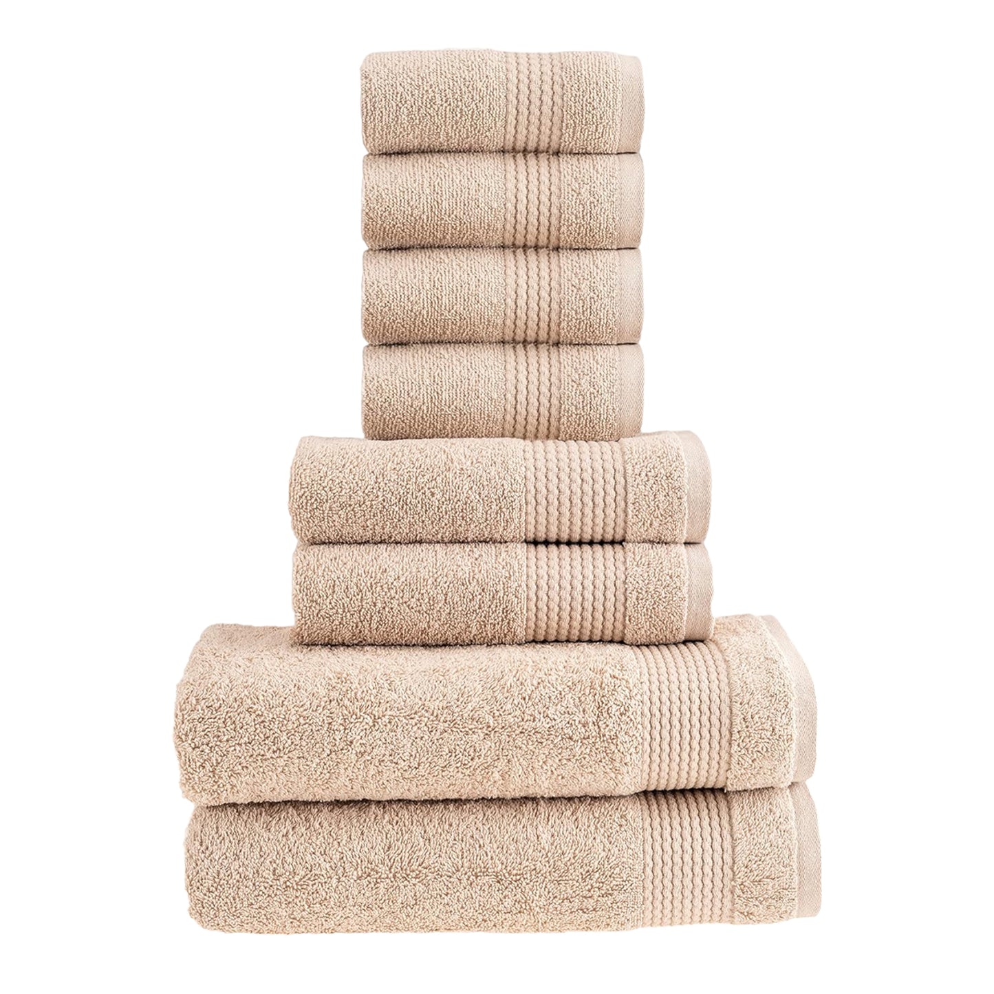 HALLEY Turkish Cotton Towels Super Soft Highly Absorbent 100% Cotton Towels for Bathroom and Kitchen (Bath/Hand/Washcloth)