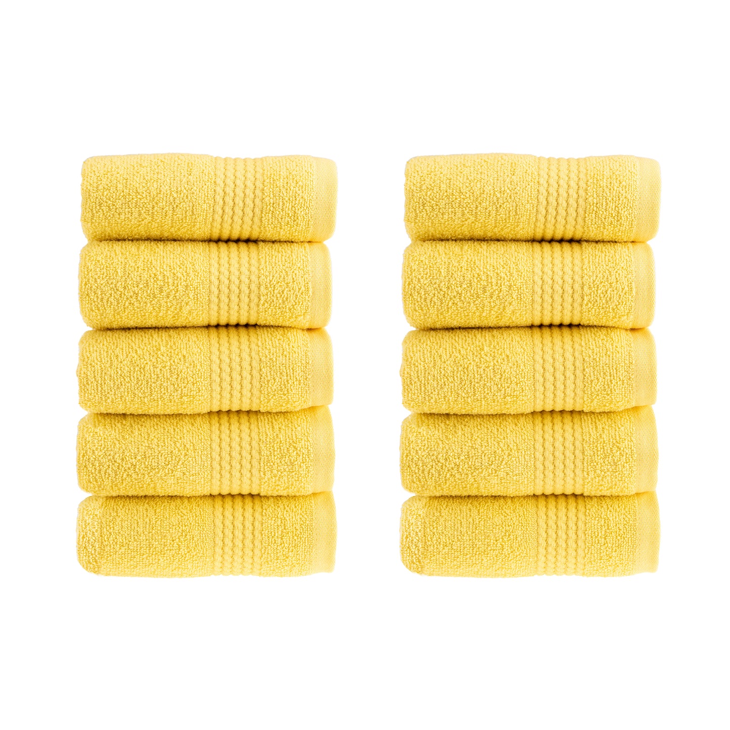 HALLEY Turkish Cotton Towels Super Soft Highly Absorbent 100% Cotton Towels for Bathroom and Kitchen (Washcloths)