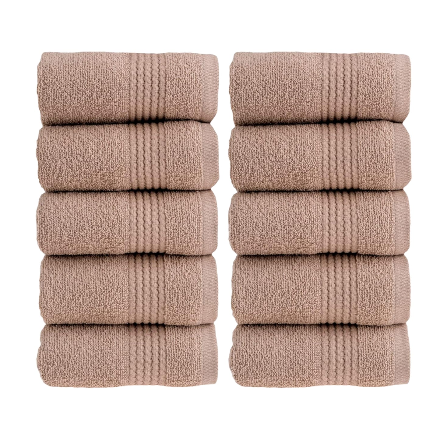 HALLEY Turkish Cotton Towels Super Soft Highly Absorbent 100% Cotton Towels for Bathroom and Kitchen (Washcloths)