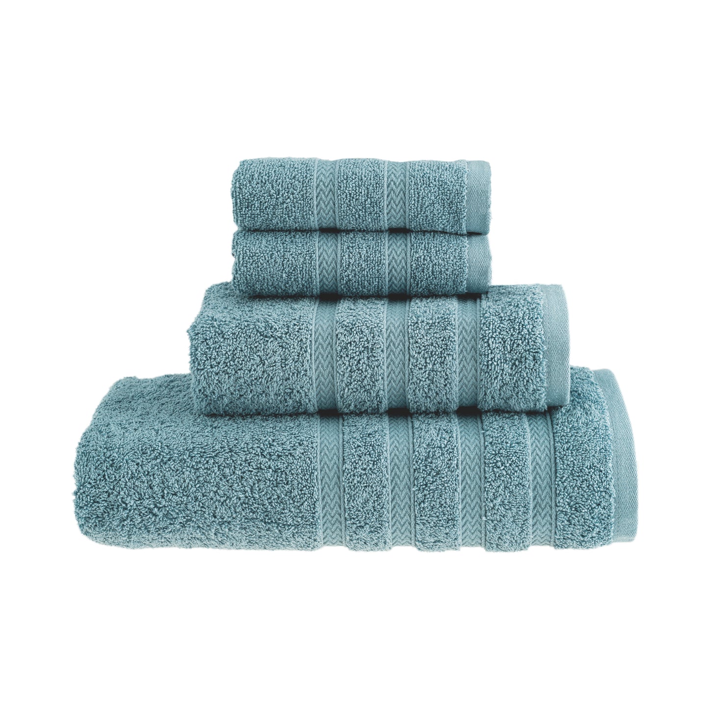 HALLEY Turkish Premium Bath Towels 650 GSM Highly Absorbent Super Soft 100% Cotton (4-Pack Bath/Hand/Washcloth)