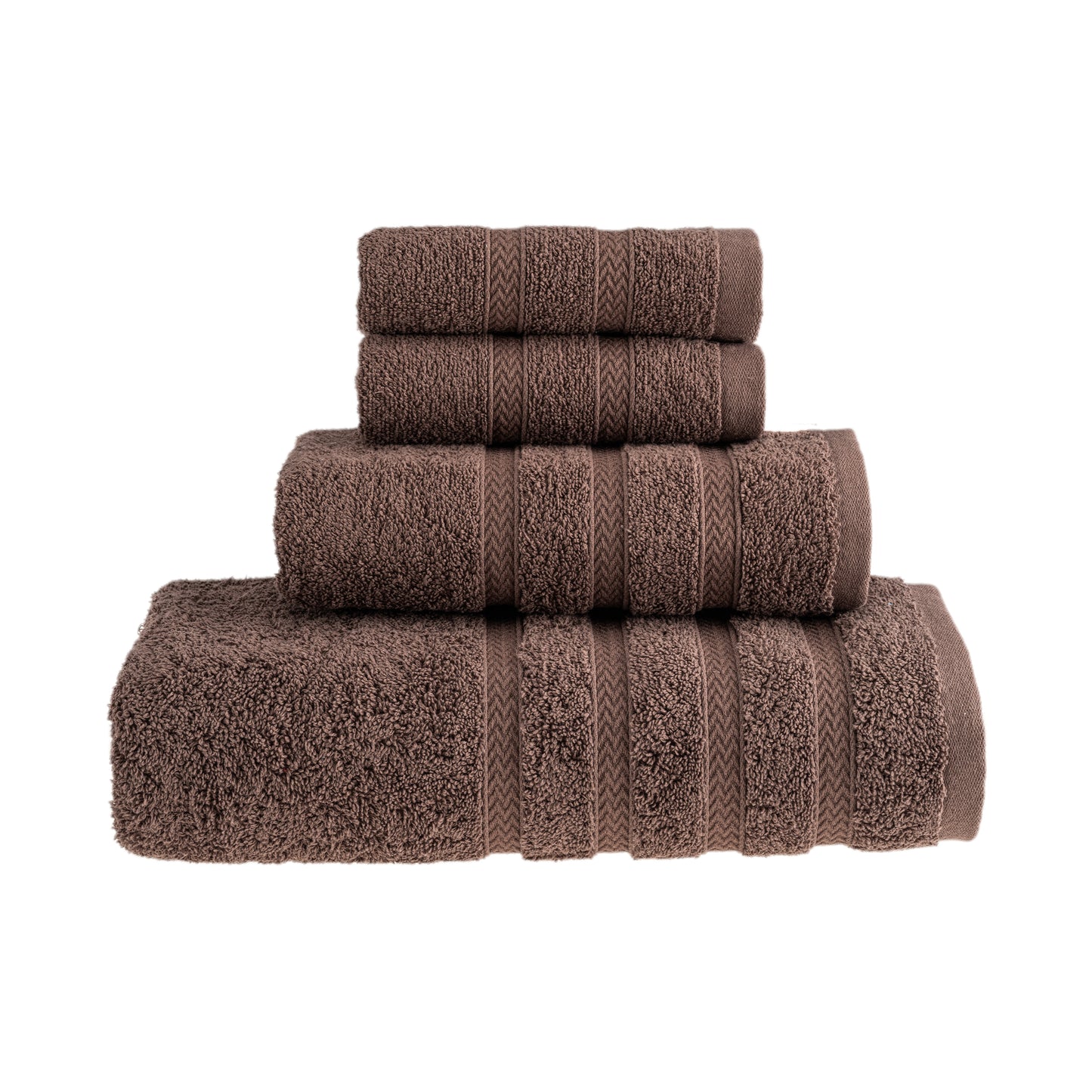 HALLEY Turkish Premium Bath Towels 650 GSM Highly Absorbent Super Soft 100% Cotton (4-Pack Bath/Hand/Washcloth)