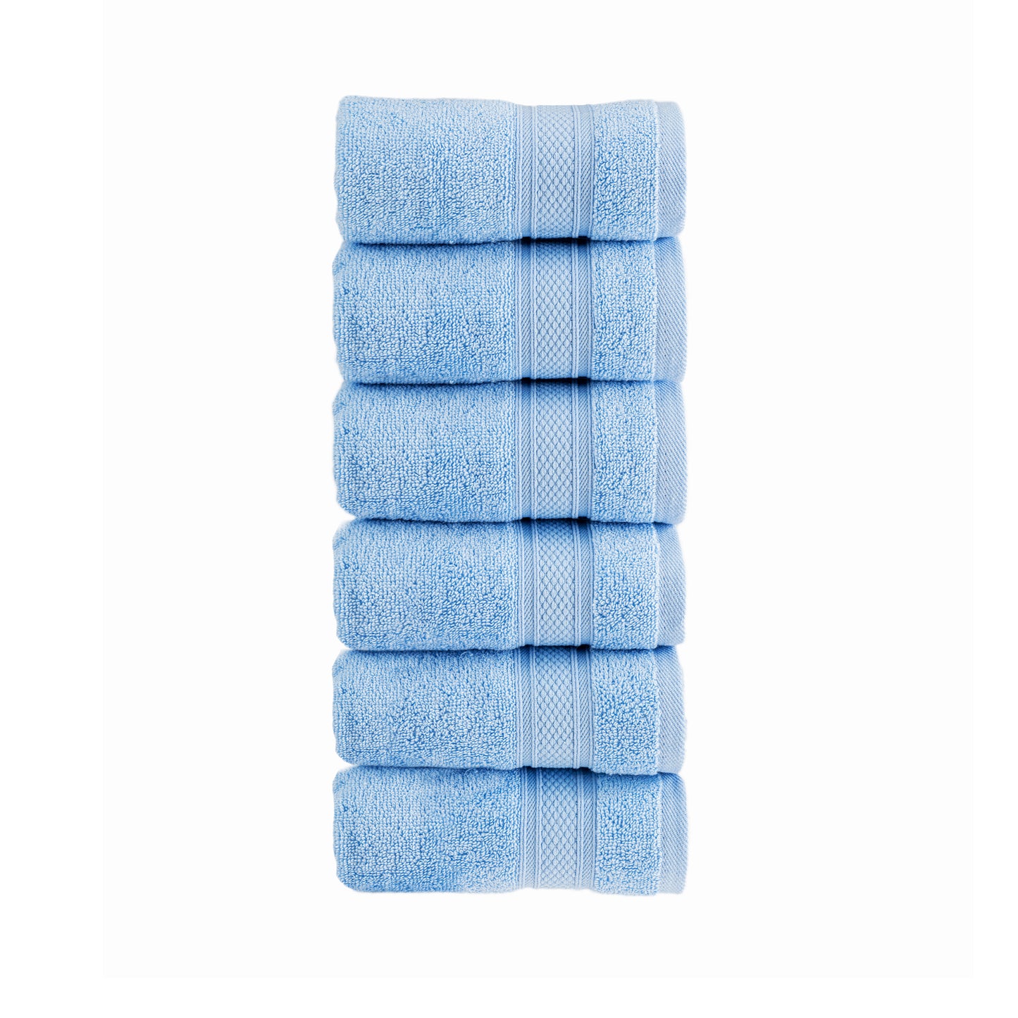 HALLEY 100% Turkish Cotton Towels - Hotel & Spa Quality - Super Soft, Quick Drying & Absorbent Decorative Towels for Face, Gym, Spa, Yoga, Dishcloth, Kitchen & Bath (Washcloths)