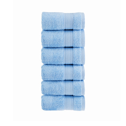 HALLEY 100% Turkish Cotton Towels - Hotel & Spa Quality - Super Soft, Quick Drying & Absorbent Decorative Towels for Face, Gym, Spa, Yoga, Dishcloth, Kitchen & Bath (Washcloths)