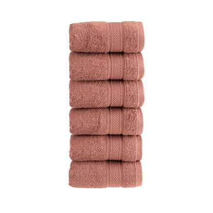 HALLEY 100% Turkish Cotton Towels - Hotel & Spa Quality - Super Soft, Quick Drying & Absorbent Decorative Towels for Face, Gym, Spa, Yoga, Dishcloth, Kitchen & Bath (Washcloths)