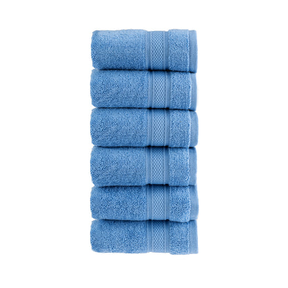 HALLEY 100% Turkish Cotton Towels - Hotel & Spa Quality - Super Soft, Quick Drying & Absorbent Decorative Towels for Face, Gym, Spa, Yoga, Dishcloth, Kitchen & Bath (Washcloths)