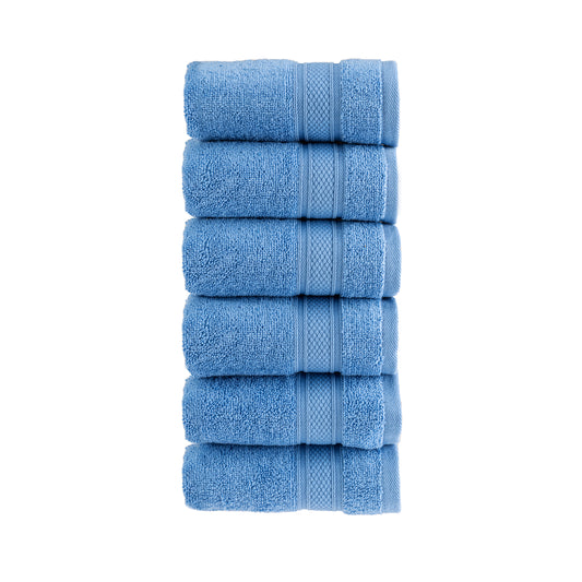 HALLEY 100% Turkish Cotton Towels - Hotel & Spa Quality - Super Soft, Quick Drying & Absorbent Decorative Towels for Face, Gym, Spa, Yoga, Dishcloth, Kitchen & Bath (Washcloths)