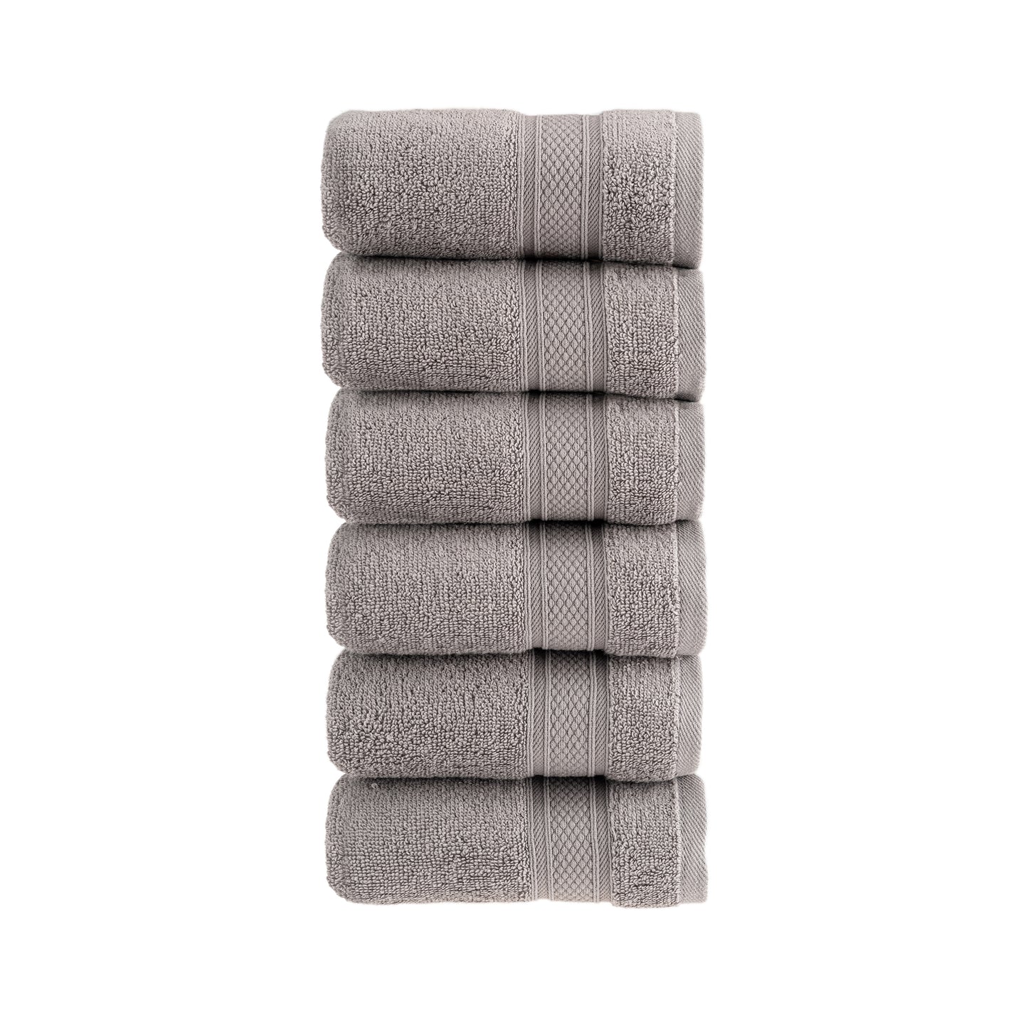 HALLEY 100% Turkish Cotton Towels - Hotel & Spa Quality - Super Soft, Quick Drying & Absorbent Decorative Towels for Face, Gym, Spa, Yoga, Dishcloth, Kitchen & Bath (Washcloths)