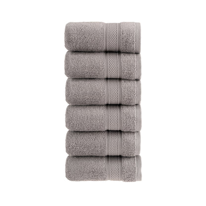 HALLEY 100% Turkish Cotton Towels - Hotel & Spa Quality - Super Soft, Quick Drying & Absorbent Decorative Towels for Face, Gym, Spa, Yoga, Dishcloth, Kitchen & Bath (Washcloths)