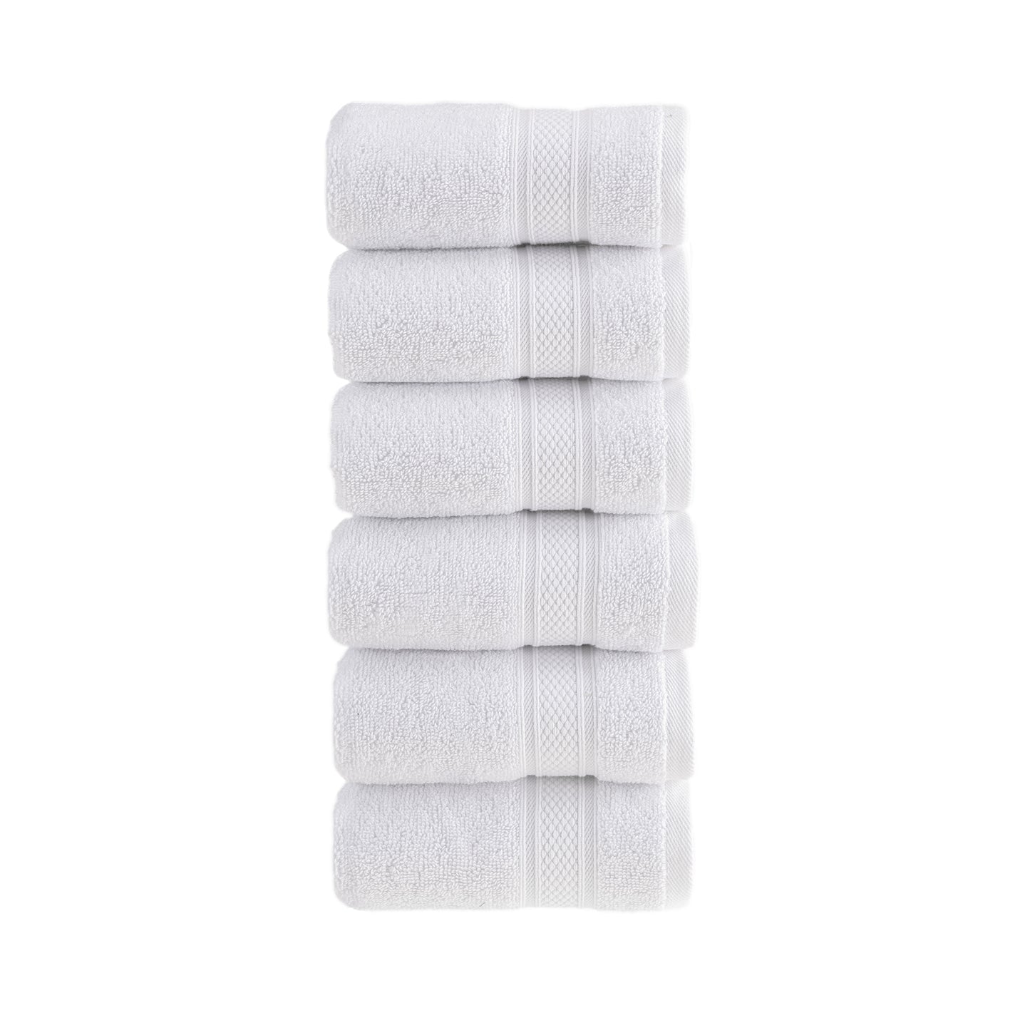 HALLEY 100% Turkish Cotton Towels - Hotel & Spa Quality - Super Soft, Quick Drying & Absorbent Decorative Towels for Face, Gym, Spa, Yoga, Dishcloth, Kitchen & Bath (Washcloths)