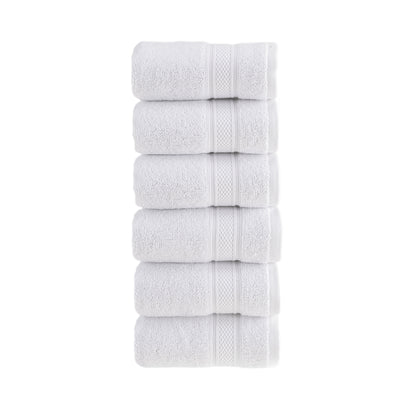 HALLEY 100% Turkish Cotton Towels - Hotel & Spa Quality - Super Soft, Quick Drying & Absorbent Decorative Towels for Face, Gym, Spa, Yoga, Dishcloth, Kitchen & Bath (Washcloths)